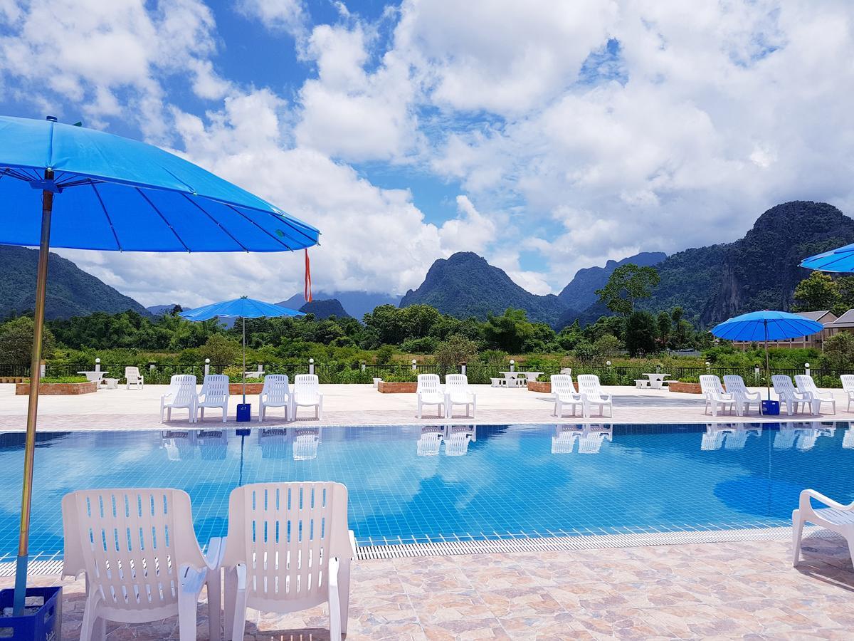 Simon Riverside Hotel Vang Vieng Extérieur photo
