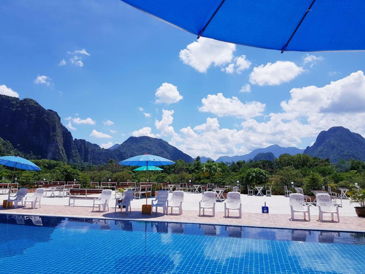Simon Riverside Hotel Vang Vieng Extérieur photo