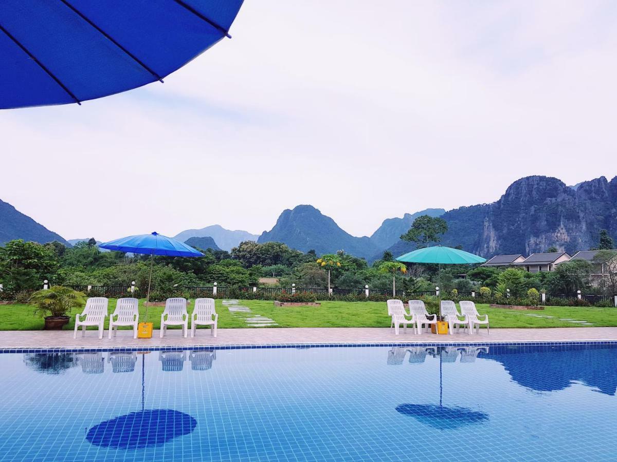 Simon Riverside Hotel Vang Vieng Extérieur photo