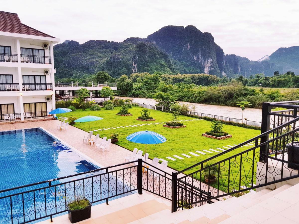 Simon Riverside Hotel Vang Vieng Extérieur photo